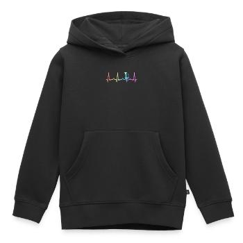 flugelhorn, flugelhornist, horn instrument - Kids Premium Organic Hoodie - black - Front - AI Model Kid Male (0cm)