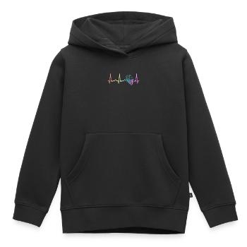 Lacrosse Sport Lacrosse Spieler - Kinder Premium Organic Hoodie - Schwarz - Vorne - AI Model Kid Male (0cm)