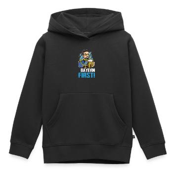 Free State of Bavaria Bavarian - Kids Premium Organic Hoodie - black - Front - AI Model Kid Male (0cm)