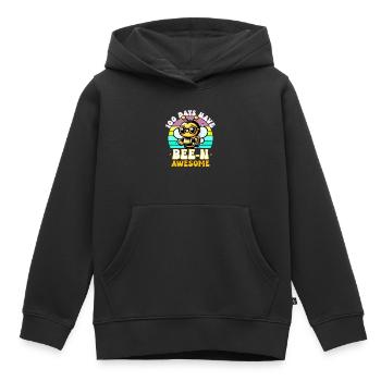 100 Tage Awesome Funny 100. Schultag - Kinder Premium Organic Hoodie - Schwarz - Vorne - AI Model Kid Male (0cm)