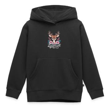 Free State of Bavaria Bavarian - Kids Premium Organic Hoodie - black - Front - AI Model Kid Male (0cm)
