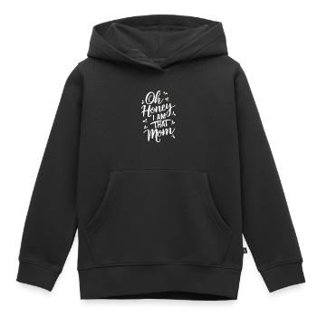 abeille abeille apicultrice abeille abeille - Sweat Premium à capuche enfant bio - noir - Devant - AI Model Kid Male (0cm)