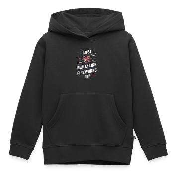Pyrotechniker Feuerwerk Pyrotechnik - Kinder Premium Organic Hoodie - Schwarz - Vorne - AI Model Kid Male (0cm)