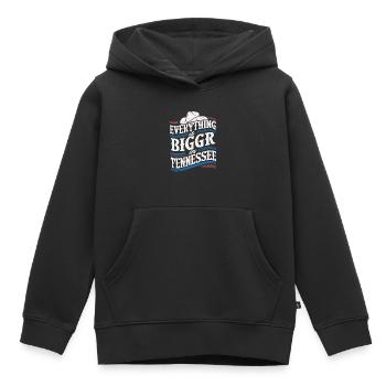 Tennessee, USA, America - Kids Premium Organic Hoodie - black - Front - AI Model Kid Male (0cm)