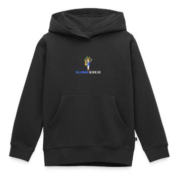 Millionär vor 50! - Kinder Premium Organic Hoodie - Schwarz - Vorne - AI Model Kid Male (0cm)