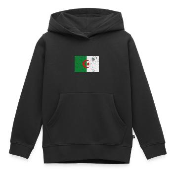 Algerien - Kinder Premium Organic Hoodie - Schwarz - Vorne - AI Model Kid Male (0cm)