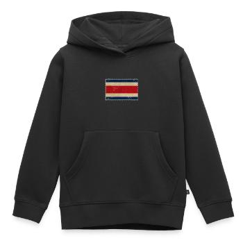 Costa Rica - Kinder Premium Organic Hoodie - Schwarz - Vorne - AI Model Kid Male (0cm)