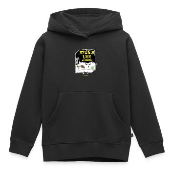 mueslee-studio haka - Kinder Premium Organic Hoodie - Schwarz - Vorne - AI Model Kid Male (0cm)