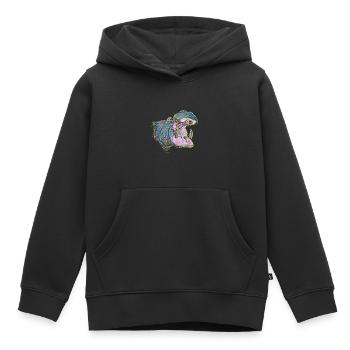 Nilpferd - Kinder Premium Organic Hoodie - Schwarz - Vorne - AI Model Kid Male (0cm)