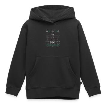 Weihnachts Muster - Kinder Premium Organic Hoodie - Schwarz - Vorne - AI Model Kid Male (0cm)