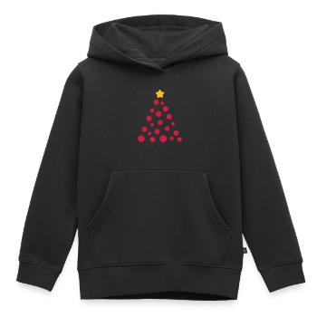 Weihnachtsbaum - Kinder Premium Organic Hoodie - Schwarz - Vorne - AI Model Kid Male (0cm)