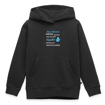 Menschen Mineralien sammeln Edelsteine Geschenk - Kinder Premium Organic Hoodie - Schwarz - Vorne - AI Model Kid Male (0cm)