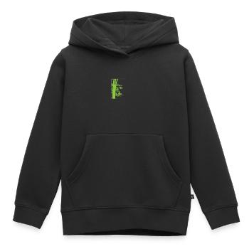 Bambuswald in Asien Süßgras - Kinder Premium Organic Hoodie - Schwarz - Vorne - AI Model Kid Male (0cm)