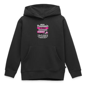 Prinzessin & LKW-Fahrerin - Kinder Premium Organic Hoodie - Schwarz - Vorne - AI Model Kid Male (0cm)