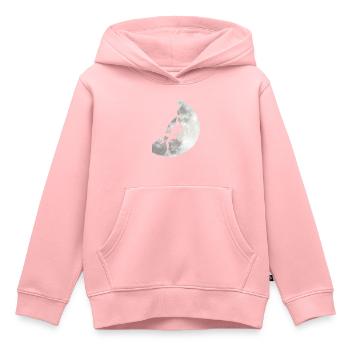 Boulderer grimpe Escalade Femme Escaladeuse - Sweat Premium à capuche enfant bio - rose - Devant - AI Model Kid Female (0cm)