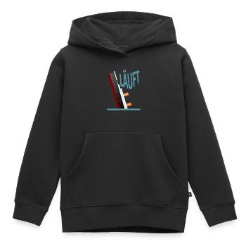 Läuft-Titanic-Version 2 - Kinder Premium Organic Hoodie - Schwarz - Vorne - AI Model Kid Male (0cm)