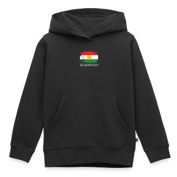 Kurdistan - Kinder Premium Organic Hoodie - Schwarz - Vorne - AI Model Kid Male (0cm)