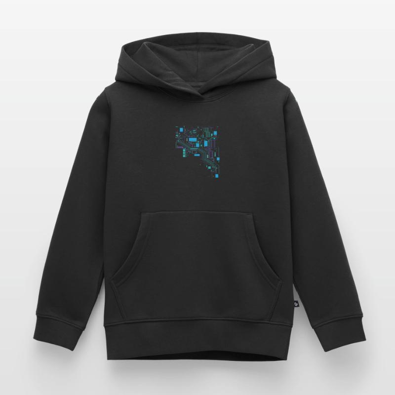Computer Cpu Informatiker Hacker Kinder Premium Organic Hoodie