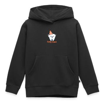 Dentiste Dentiste Dentiste Dentist Dents Cadeau - Sweat Premium à capuche enfant bio - noir - Devant - AI Model Kid Male (0cm)