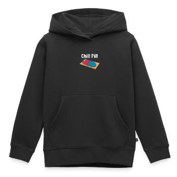 Pharmacie - Sweat Premium à capuche enfant bio - noir - Devant - AI Model Kid Male (0cm)