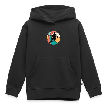 Basketball Basketball - Kinder Premium Organic Hoodie - Schwarz - Vorne - AI Model Kid Male (0cm)