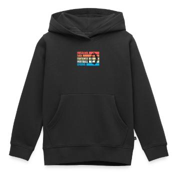 Fantasy Football Husband Dad Fantasy Football - Kinder Premium Organic Hoodie - Schwarz - Vorne - AI Model Kid Male (0cm)