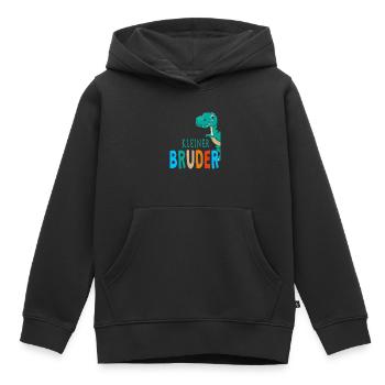 Bruder Geschwister Kleiner Bruder Geschenkidee - Kinder Premium Organic Hoodie - Schwarz - Vorne - AI Model Kid Male (0cm)