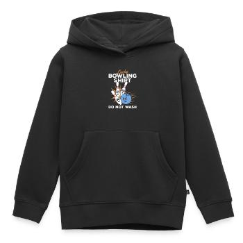Lucky Bowling Shirt Do not wash - Bowling Bowler - Kinder Premium Organic Hoodie - Schwarz - Vorne - AI Model Kid Male (0cm)