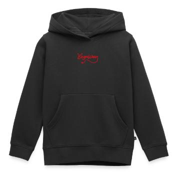 Engelchen oder Teufelchen Engel Teufel - Kinder Premium Organic Hoodie - Schwarz - Vorne - AI Model Kid Male (0cm)