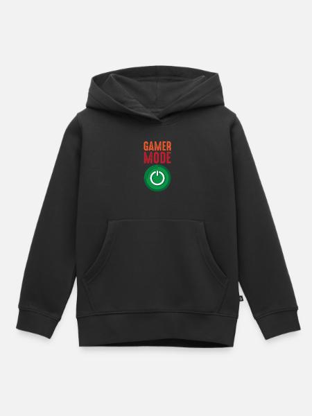 Gaming - Kinder Premium Organic Hoodie - Schwarz