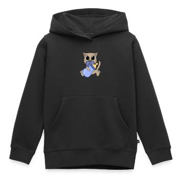 Baby Junge Katze - Kinder Premium Organic Hoodie - Schwarz - Vorne - AI Model Kid Male (0cm)