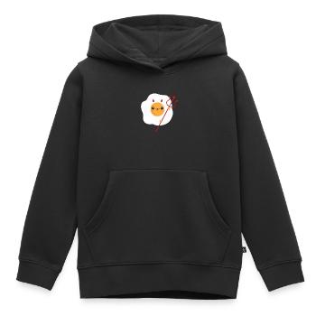 Teufel Ei Spiegelei Satan Teufel - Kinder Premium Organic Hoodie - Schwarz - Vorne - AI Model Kid Male (0cm)