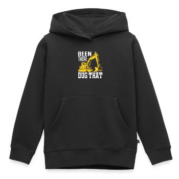 Been There Dug That - Bagger Beruf Maschinenführer - Kinder Premium Organic Hoodie - Schwarz - Vorne - AI Model Kid Male (0cm)