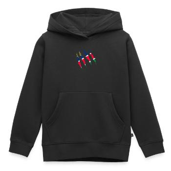 Namibie - Sweat Premium à capuche enfant bio - noir - Devant - AI Model Kid Male (0cm)