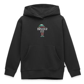 Weihnachten Partnerkostüm Bruder Elf Elfe Elfen - Kinder Premium Organic Hoodie - Schwarz - Vorne - AI Model Kid Male (0cm)