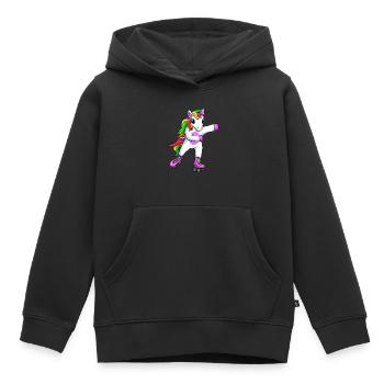 Rollschuhe Roller Girl Rollschuh Einhorn - Kinder Premium Organic Hoodie - Schwarz - Vorne - AI Model Kid Male (0cm)