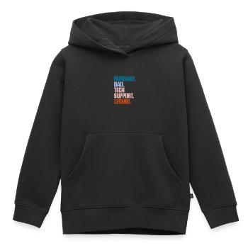 Support technique Computer It Admin Cadeau - Sweat Premium à capuche enfant bio - noir - Devant - AI Model Kid Male (0cm)