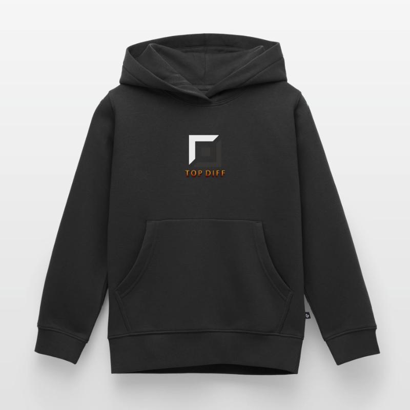 top diff tilter jeu incliné Sweat Premium à capuche enfant bio