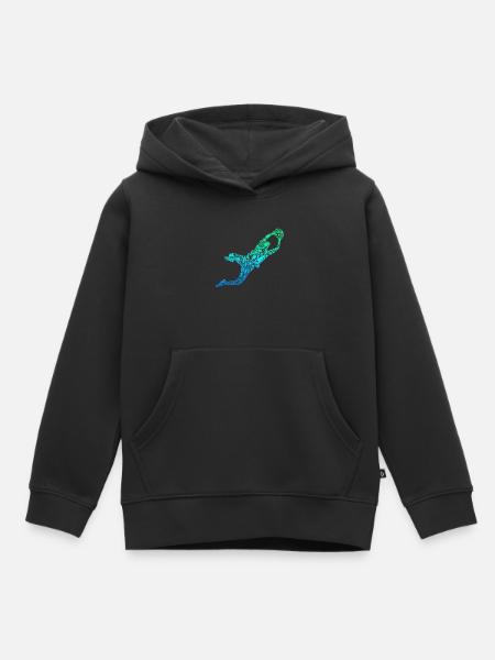 Gardien de but de football Gardien de but - Sweat Premium à capuche enfant bio - noir