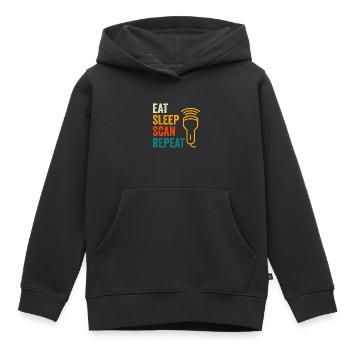Sonograph Sonographie Scan - Kinder Premium Organic Hoodie - Schwarz - Vorne - AI Model Kid Male (0cm)