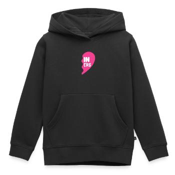 Twin Sister Family Baby Twins Cadeau - Sweat Premium à capuche enfant bio - noir - Devant - AI Model Kid Male (0cm)