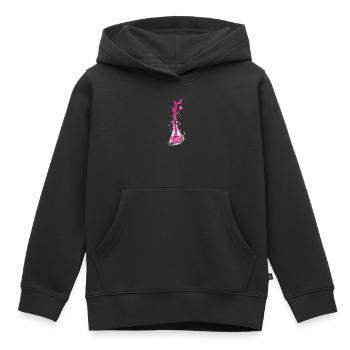 Chimie I Tube à essai Microscope de laboratoire - Sweat Premium à capuche enfant bio - noir - Devant - AI Model Kid Male (0cm)
