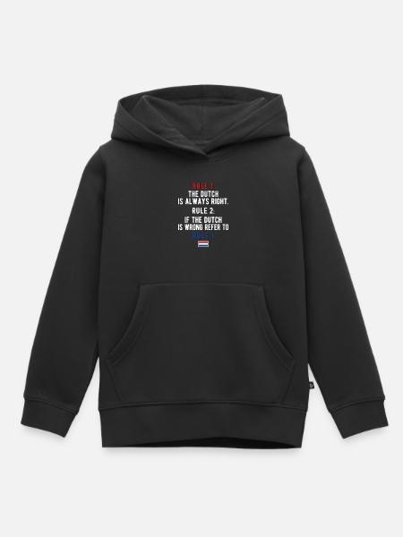 Nederlands Nederland Nederlandse roots - Kinder Premium hoodie biologisch - zwart