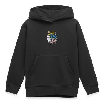 Tante - Sweat Premium à capuche enfant bio - noir - Devant - AI Model Kid Male (0cm)