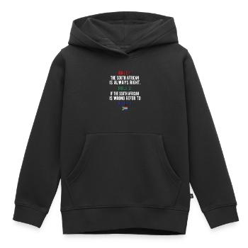 Afrique du Sud Drapeau Afrique du Sud Afrique du Sud Racines - Sweat Premium à capuche enfant bio - noir - Devant - AI Model Kid Male (0cm)