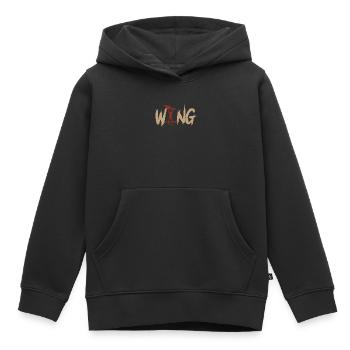 Wing Foiling Wing Surf Wing Foil Wingfoil - Kinder Premium Organic Hoodie - Schwarz - Vorne - AI Model Kid Male (0cm)