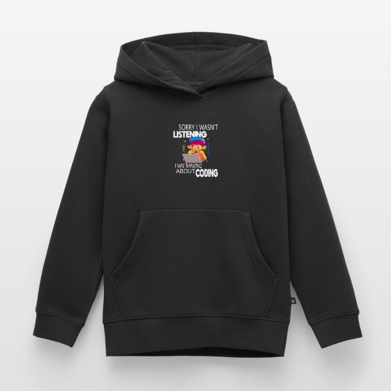 Coding Coder Programmer Kids Premium Organic Hoodie