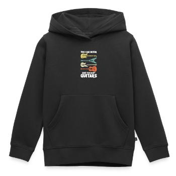 Bass Guitar Guitar - Kids Premium Organic Hoodie - black - Front - AI Model Kid Male (0cm)