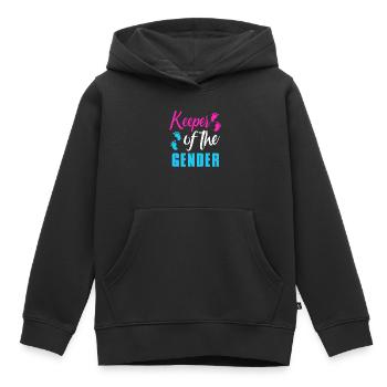 Gardien du genre - Sweat Premium à capuche enfant bio - noir - Devant - AI Model Kid Male (0cm)