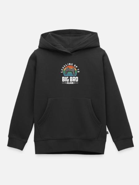 Ich Werde Wieder Großer Bruder Gamer Gaming - Hoodie Premium barn ekologisk - svart